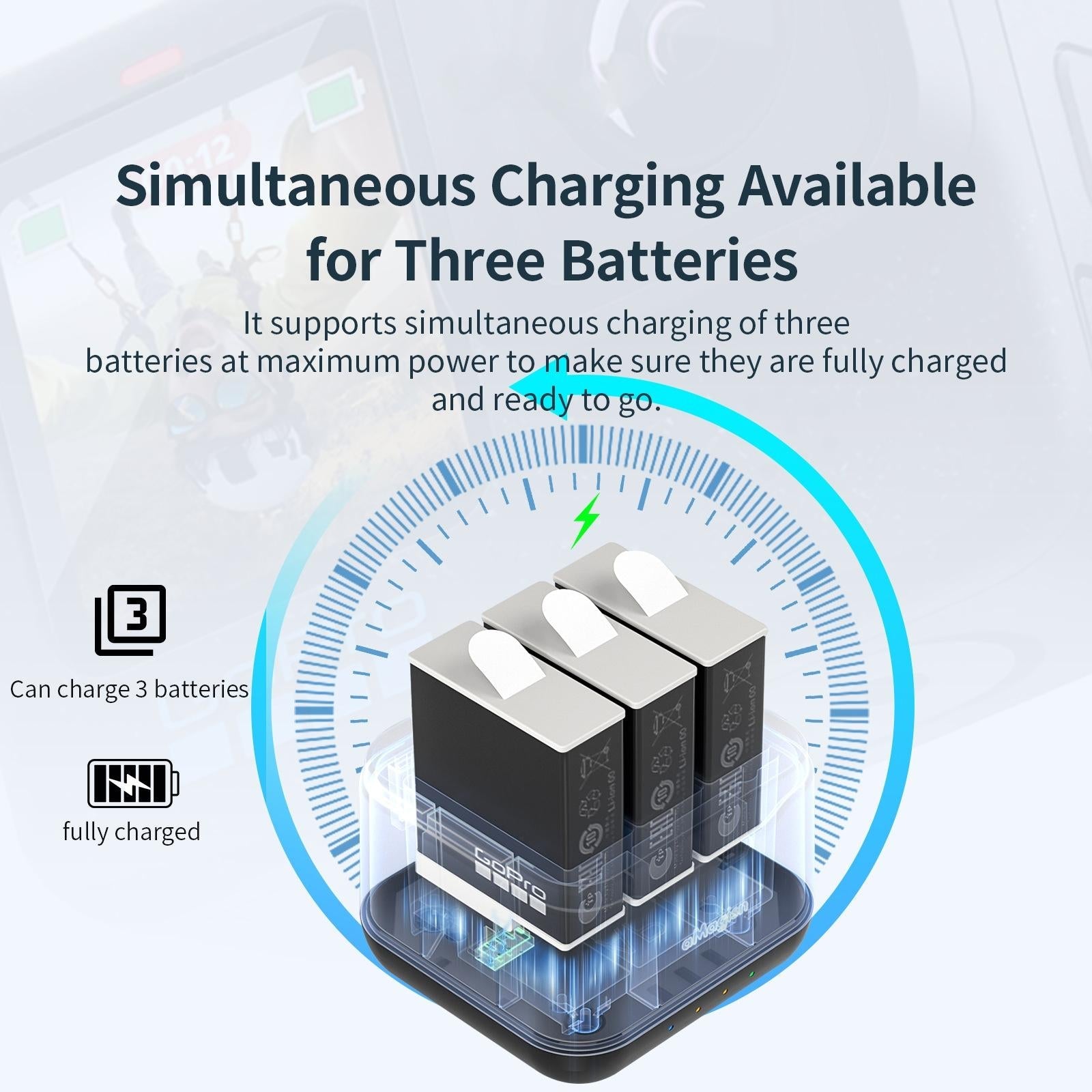 Gopro Hero Battery Charger Seat - Amagisn 6
