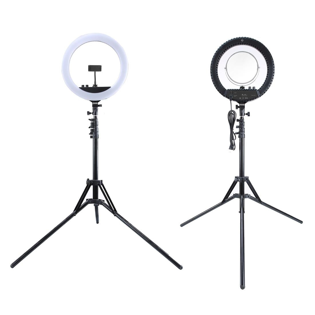 18 Two-colour Dimmable Ring Fill Light with Tripod 55w 100-240v 3