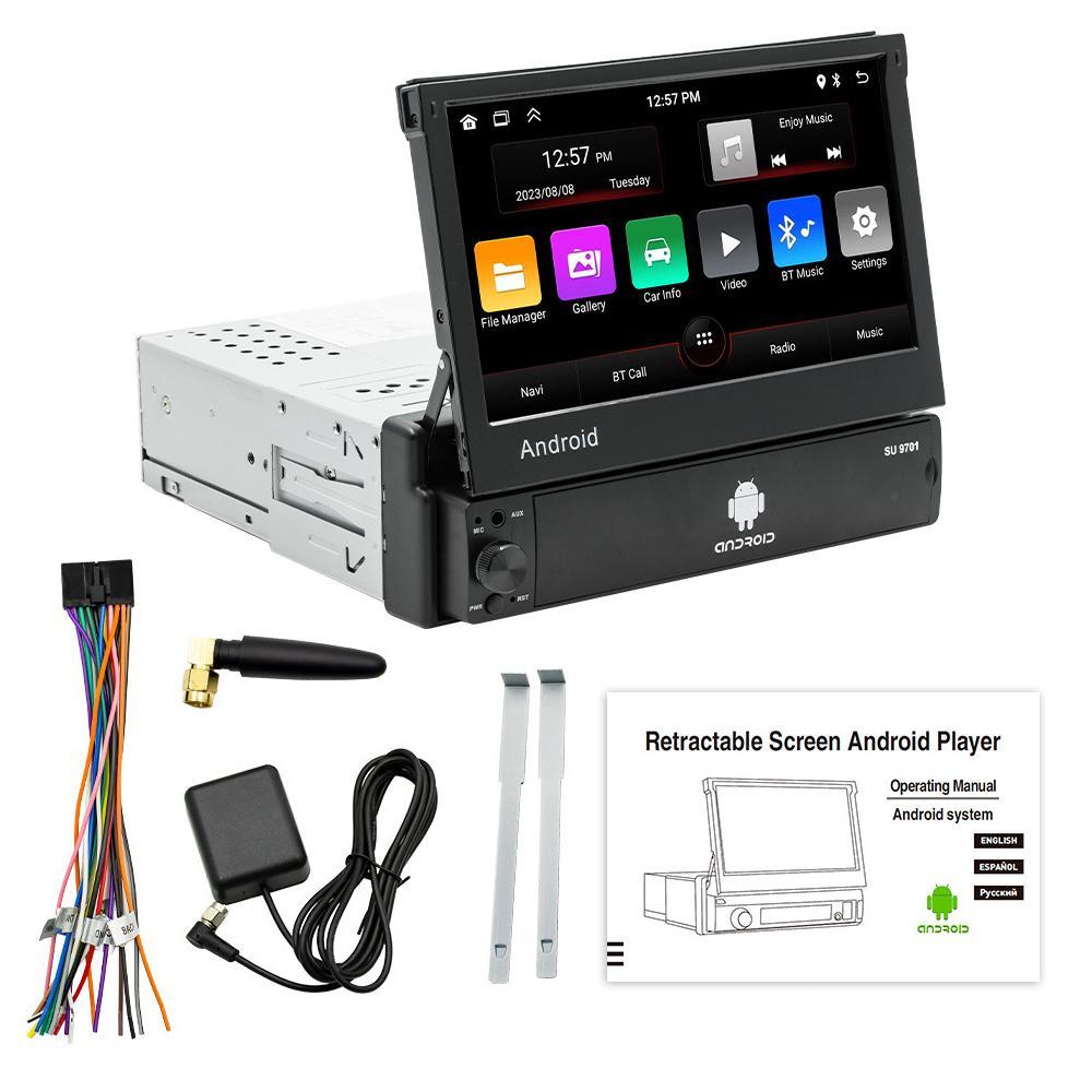 7 Inch Hd Foldable Car Android Radio Receiver Fm / Bluetooth / Tf / Gps / Phone Link / Wifi 1Gb + 32Gb 9