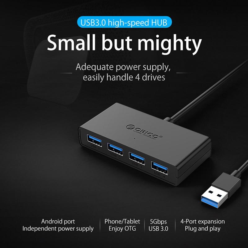 4-Port Usb 3.0 Hub With 100Cm Cable 7