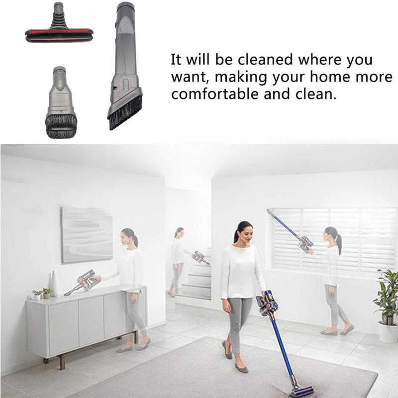 3-piece Replacement Brush Set for Dyson Vacuum Cleaner 4