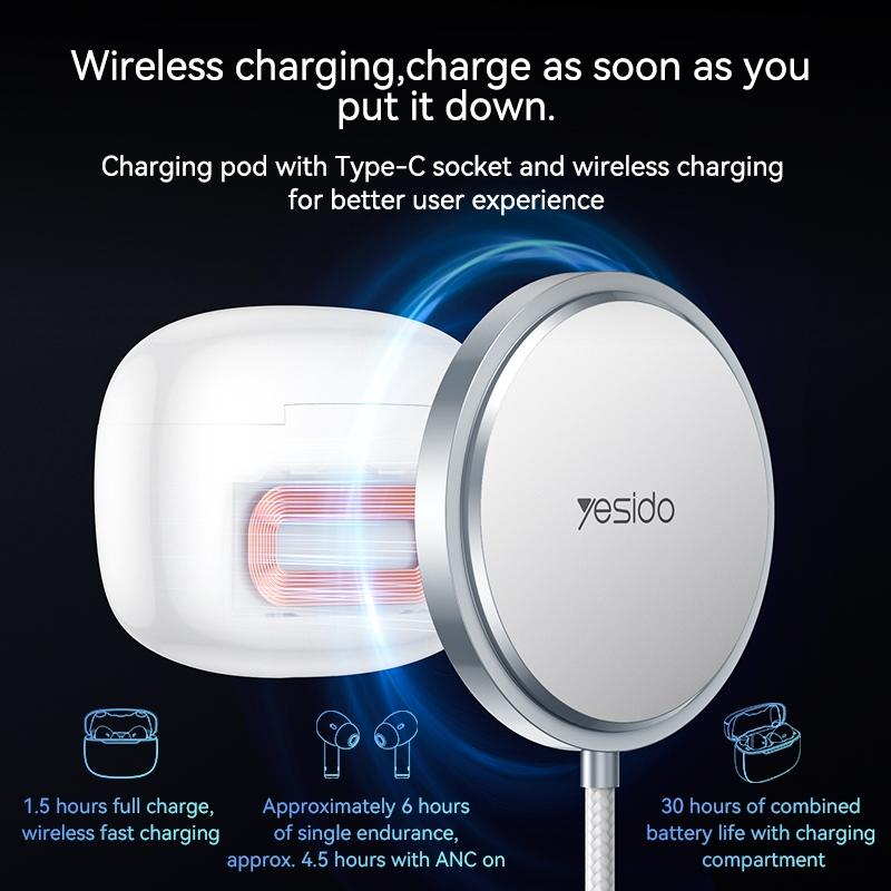 Smart Dual Noise Reduction Tws Wireless Earphones with Anc & Enc 5