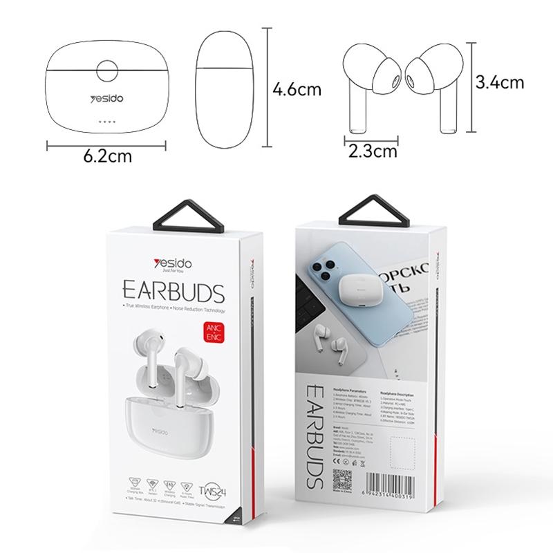 Smart Dual Noise Reduction Tws Wireless Earphones with Anc & Enc 9