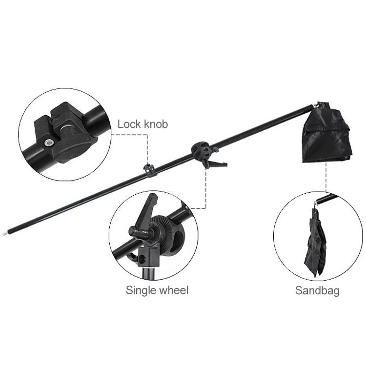 Single Light Softbox Set With Tripod And Arm Jib For Studio Flash 6