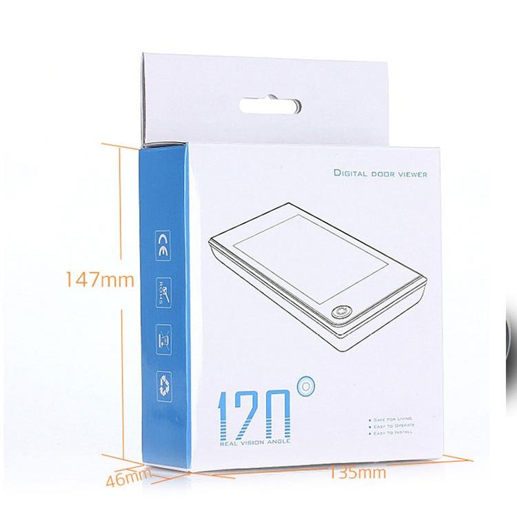 Wireless Smart Video Doorbell With 3.5 Display - Anti-Theft 2.0Mp 4