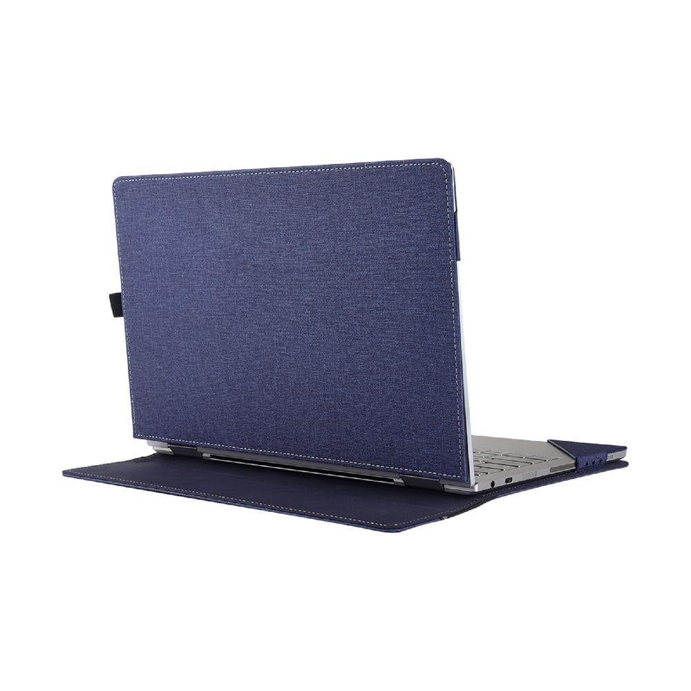 13.3 Inch Multifunctional Leather Laptop Case With Stand - Blue 4