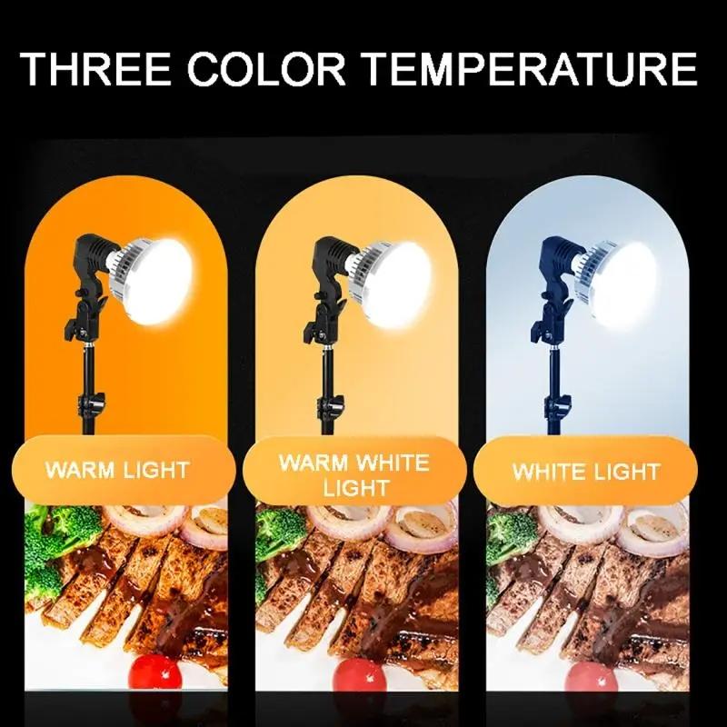 Desktop Photography Stand Kit with Mushroom Fill Light - 80W 120Mm 8