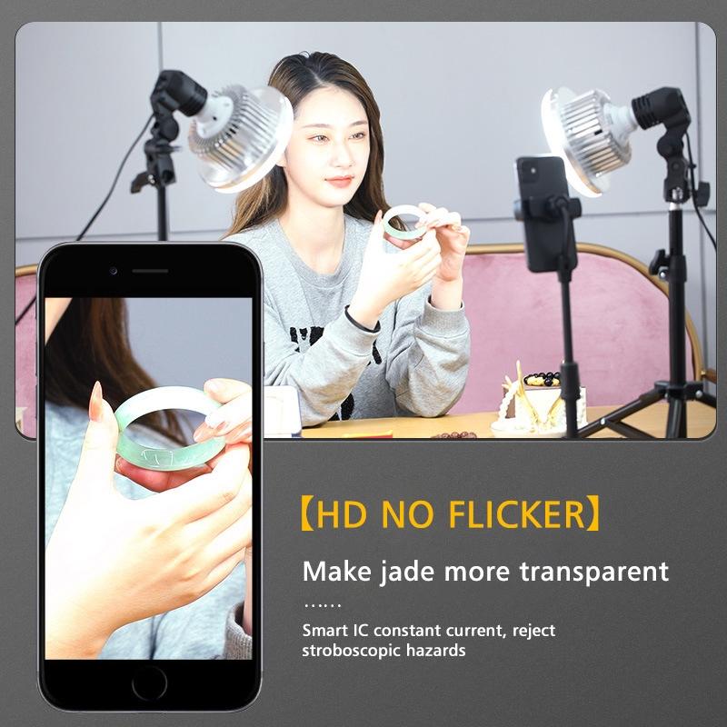 Desktop Photography Stand Kit with Mushroom Fill Light - 80W 120Mm 9