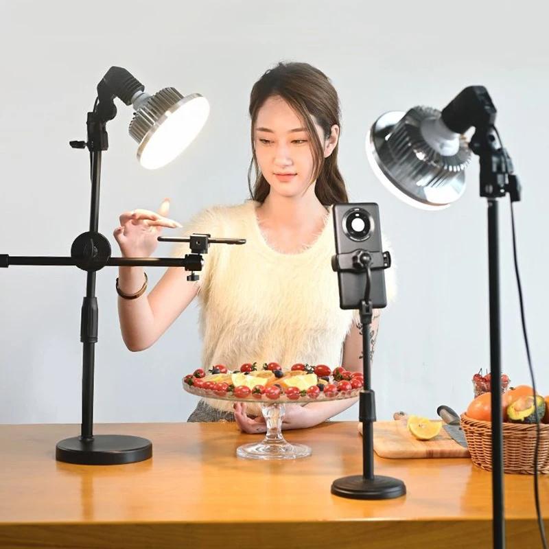 Desktop Photography Stand Kit with Mushroom Fill Light - 80W 120Mm 11