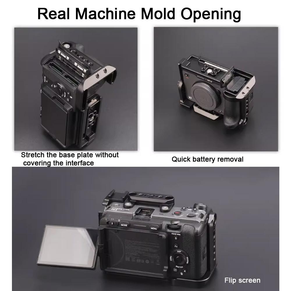 Camera Protection Cage Stabilizer Rig - Rabbit Cage for For Sony Fx30 / Fx3 - Only Rabbit Cage 5