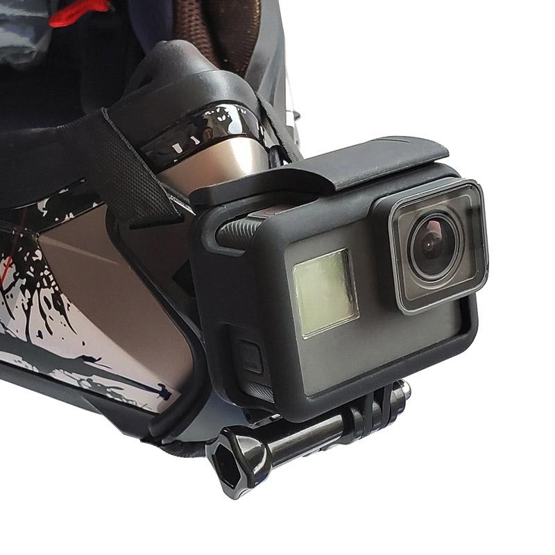 Universal Motorcycle Helmet Mount for Action Camera and Phone 3