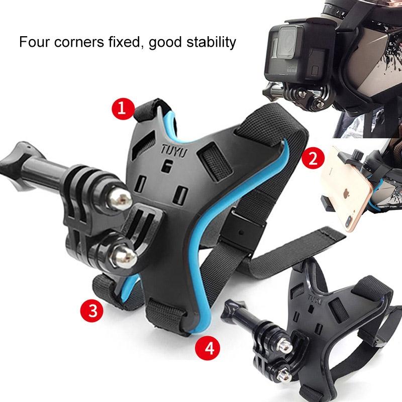 Universal Motorcycle Helmet Mount for Action Camera and Phone 6