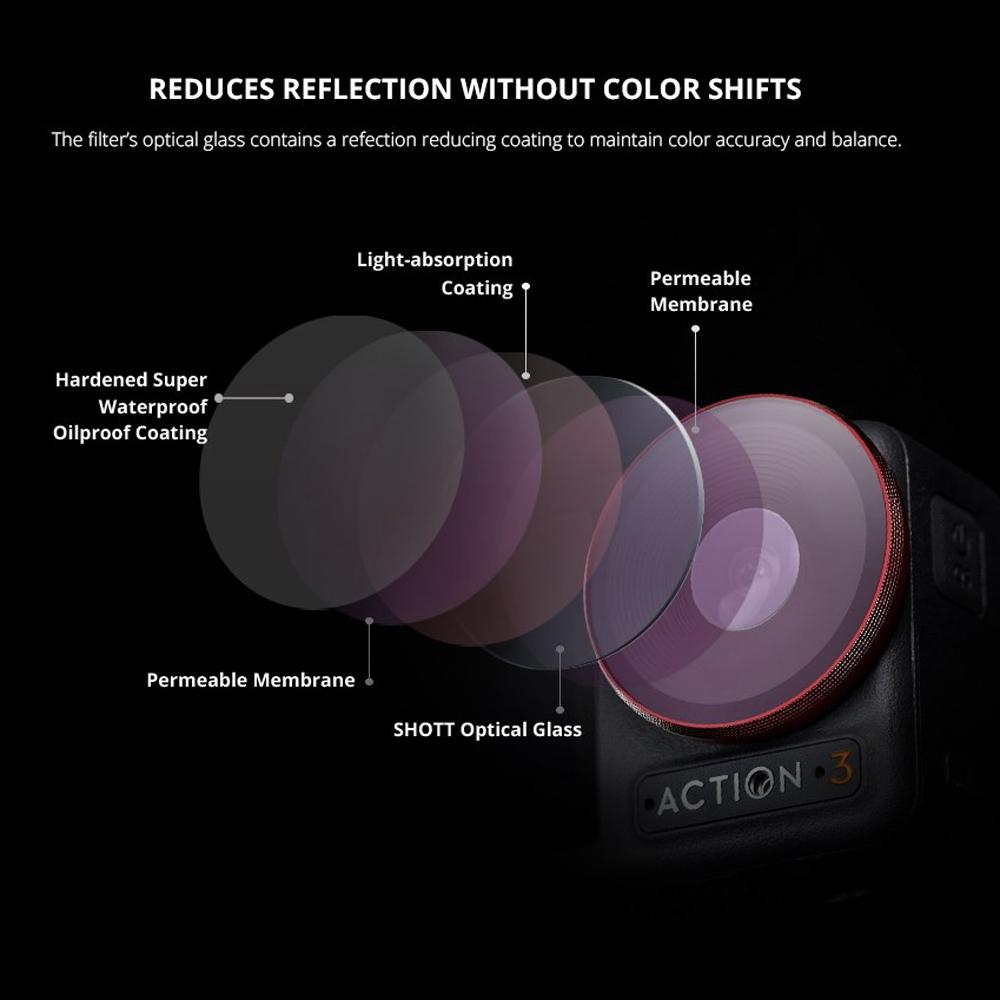 Pro Version Cpl Camera Lens Filter for Dji Action 3 3