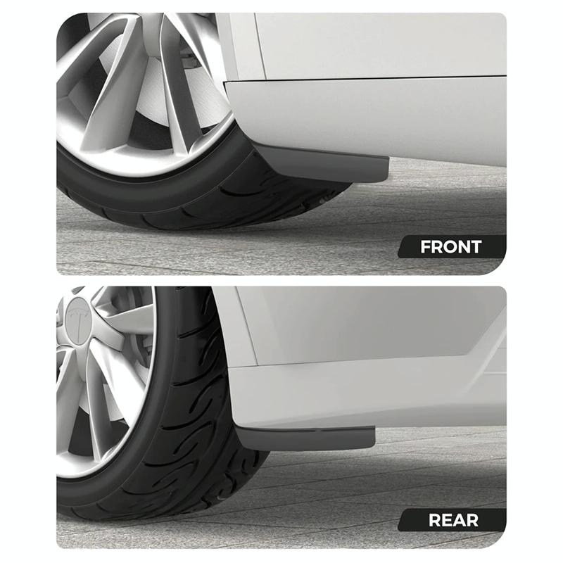 For Tesla Model 3 2024 4Pcs / Set Car Fenders Mud Flap Modification Accessories 3