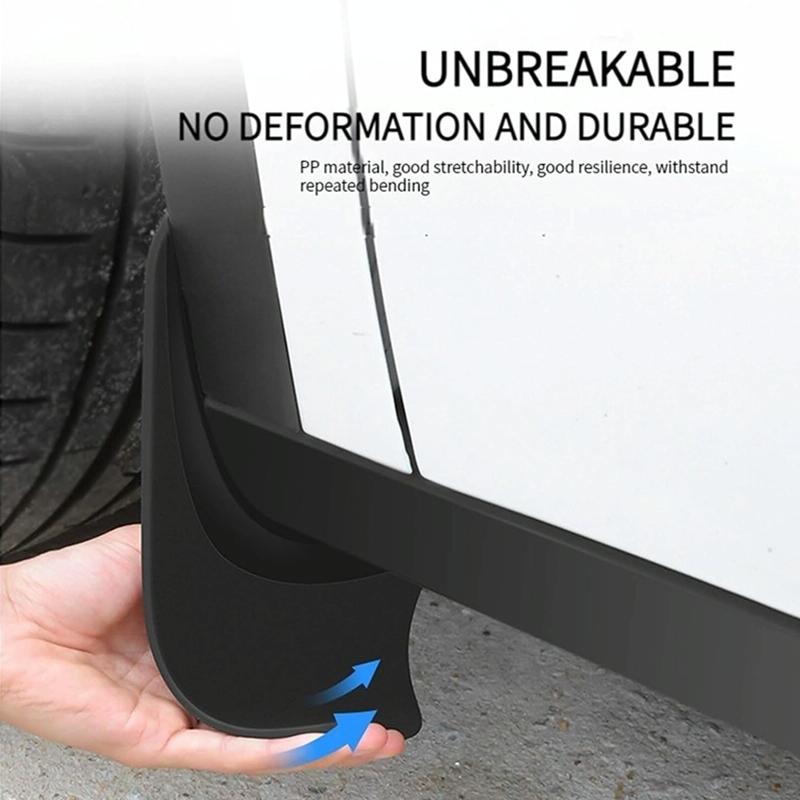 For Tesla Model 3 2024 4Pcs / Set Car Fenders Mud Flap Modification Accessories 7