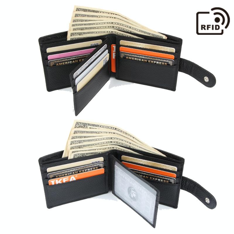 Rfid-blocking Short Men Wallet - Anti-magnetic 6
