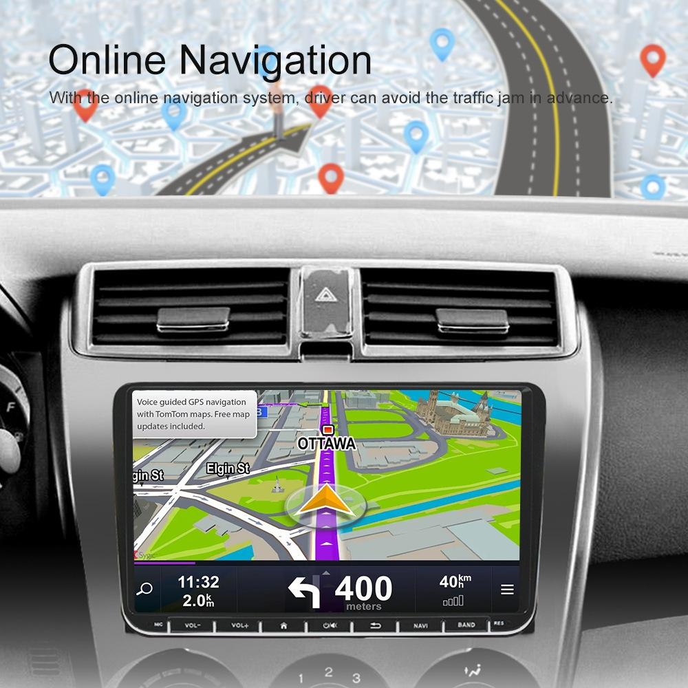 9 Inch Carplay Android10.0 Navigator For Volkswagen - 1 + 16G Central Control Screen 13