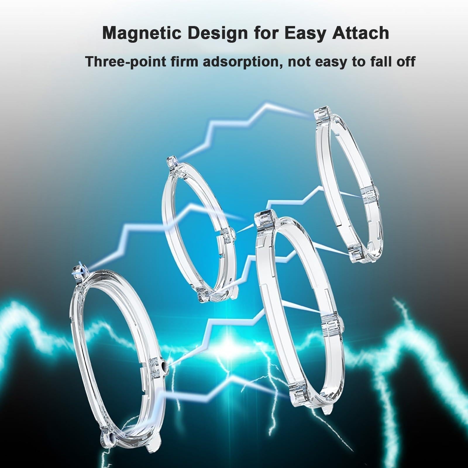 Meta Quest 3 Magnetic Vr Glasses - Anti Blue Light - Anti Blue Light Lens+Frame Transparent 10