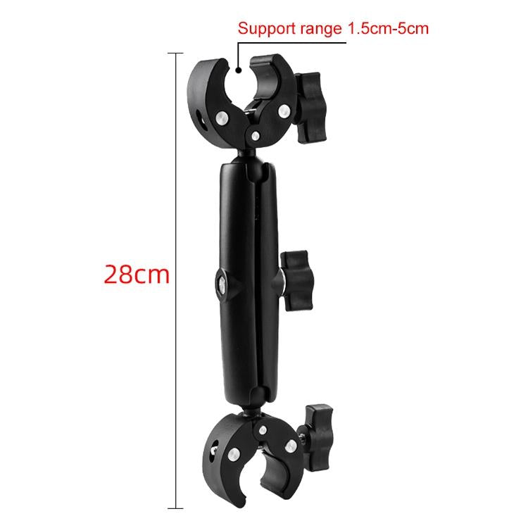 18cm Dual Head Motorcycle Handlebar Mount - 22Cm 9