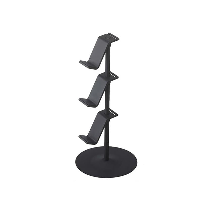 3-tier Desktop Gamepad and Headphone Storage Rack - Black 1