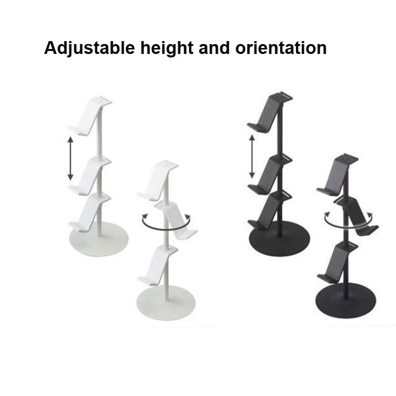 3-tier Desktop Gamepad and Headphone Storage Rack - Black 4