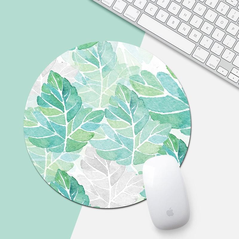 22Cm Green Sunflower Pattern Mouse Pad 4