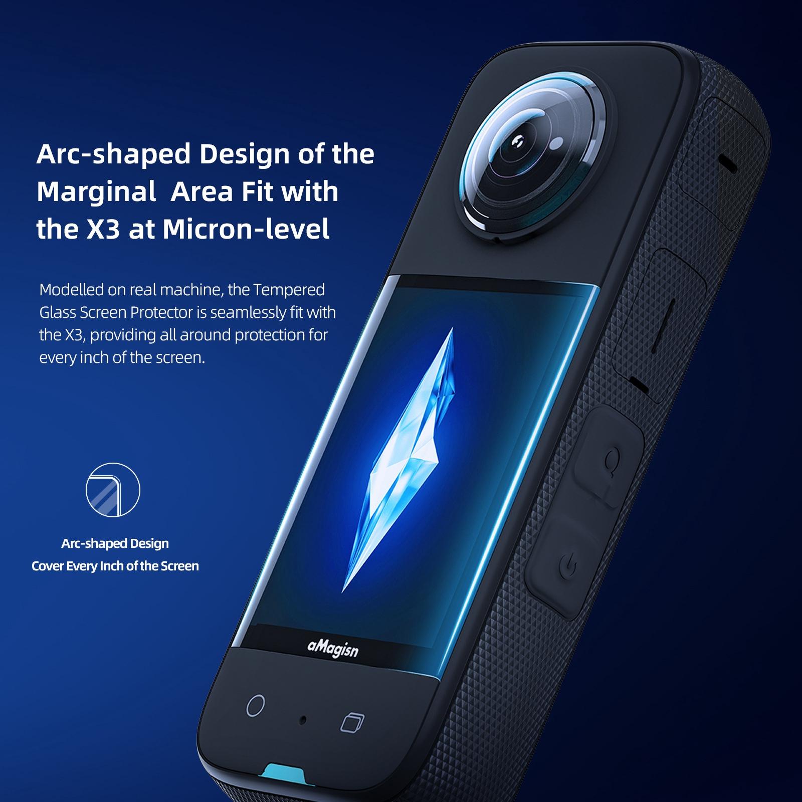 Tempered Film Protection for Insta360 X3 Sports Camera - 1 Set - 2Sets 4