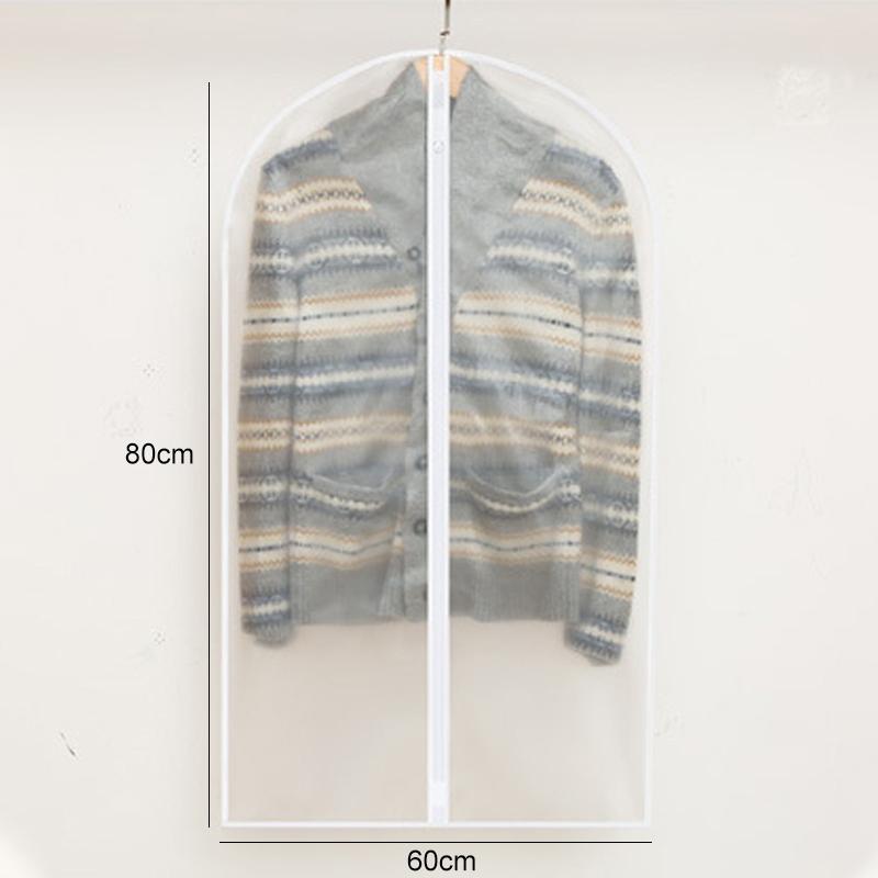 2-pack Hanging Garment Storage Bags with Zipper - Clear 3