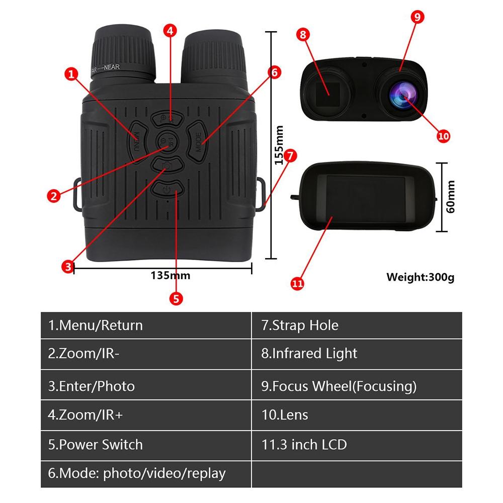 2.7k Hd Infrared Night Vision Binocular for Outdoor Hunting 10
