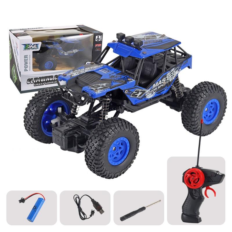 Blue Off-road Rc Car for Kids - Alloy Remote Control Charging 3
