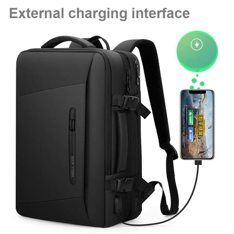 Large Capacity Oxford Cloth Backpack - 17.3 Inch Expansion Style for Men 7