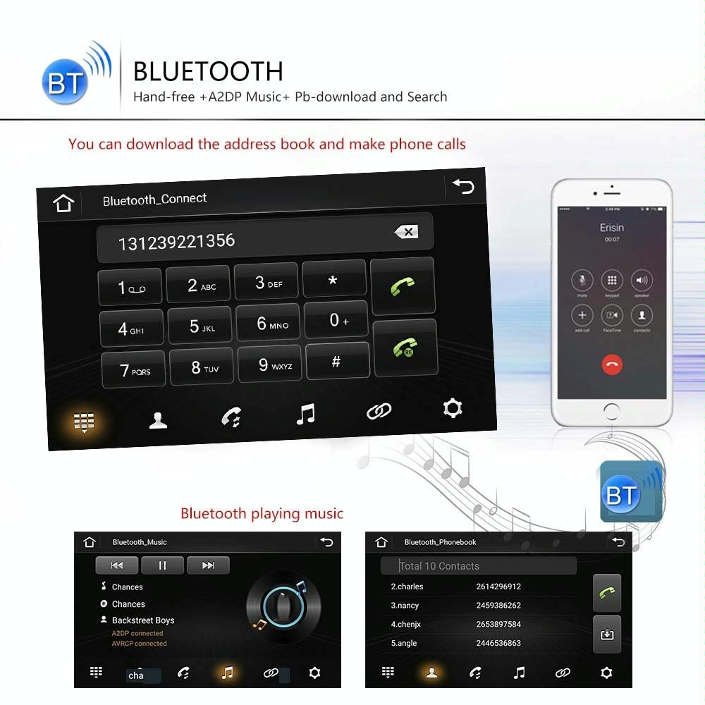 7 Inch Android Car Navigation Player With Wireless Carplay - 1 + 16G - Fits Volkswagen - 4Lights Camera 7
