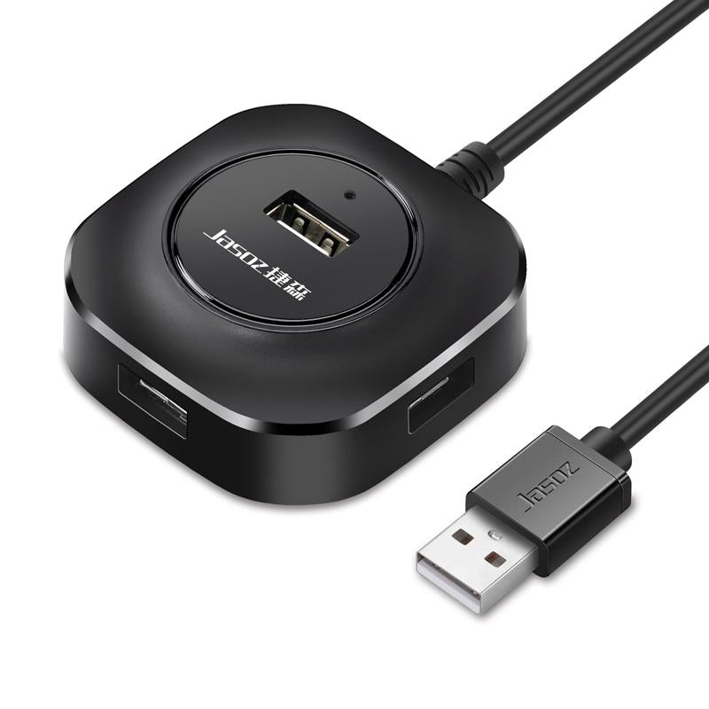 High-Speed 4-Port Usb2.0 Docking Hub Black 0.5M