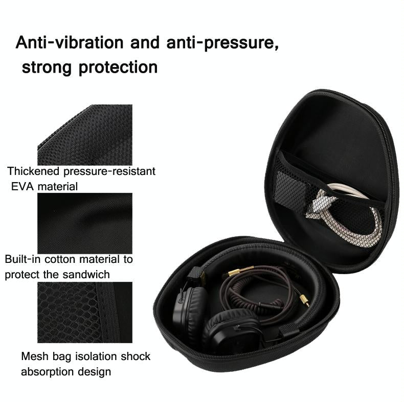 Compact Headphone Storage Bag - Black 3