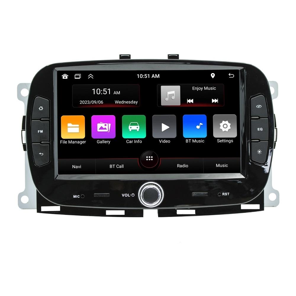 Android Car Navigation System For Fiat 500 - Bluetooth Fm Radio 1 + 32G Memory - 2 + 32G 8