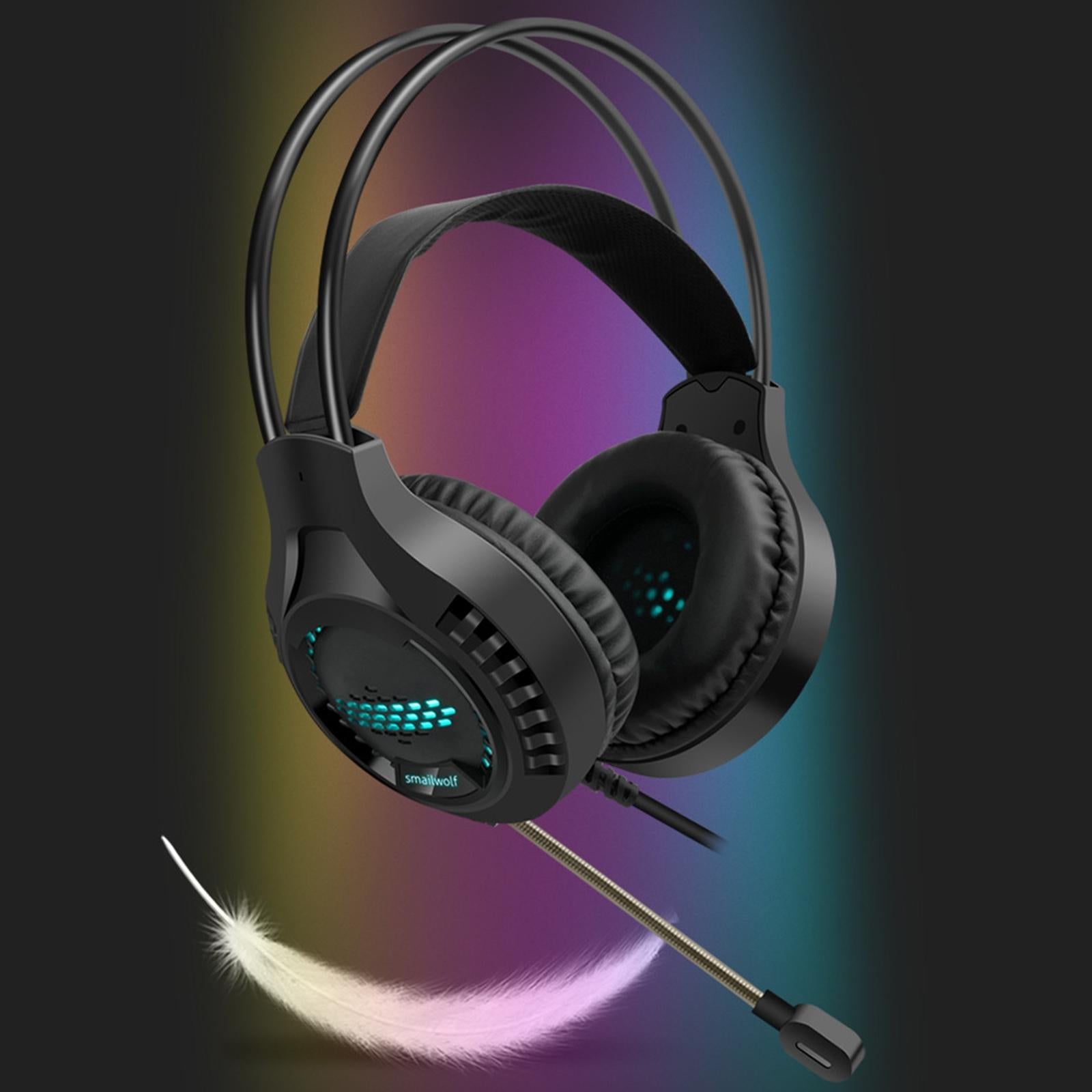 Usb Luminous Gaming Headset For Desktop 3