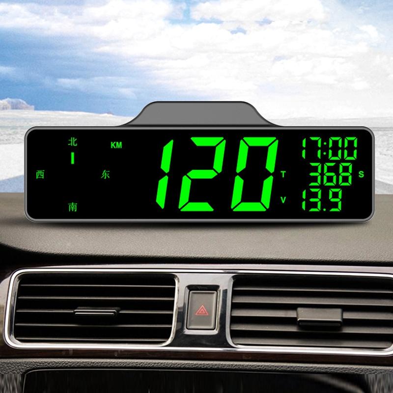 9 Inch Car Hud Gps Speedometer W / Compass Multifunction Display 4