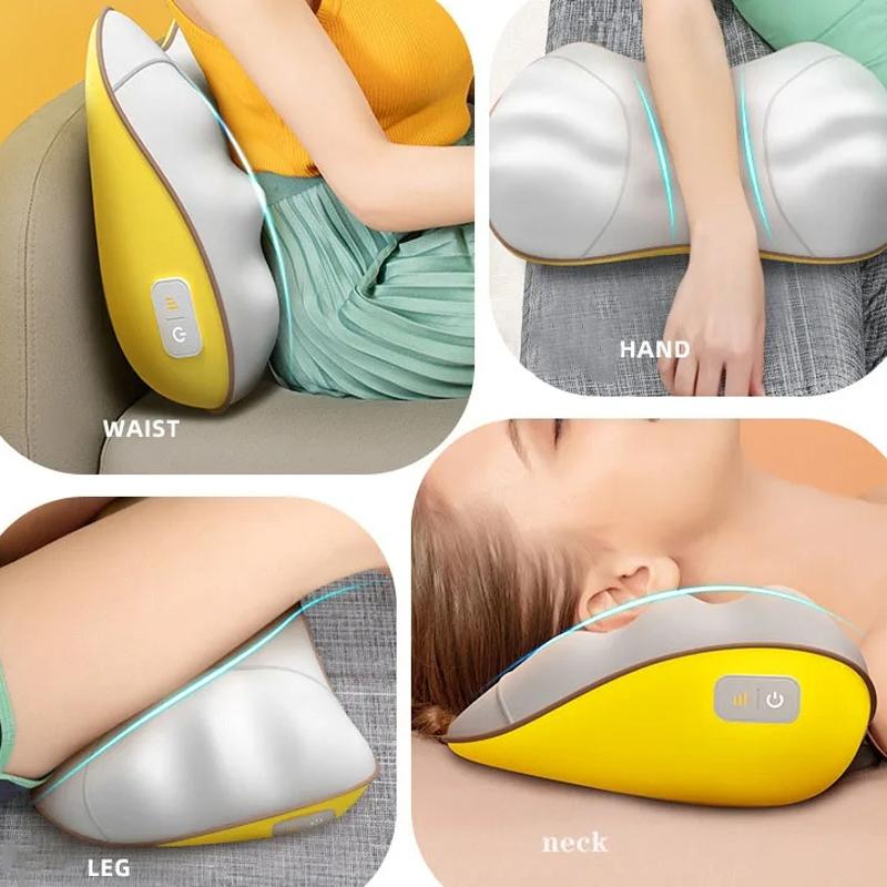 Portable Lumbar And Neck Massager For Car Gray Charging Model - Charging Model Gray 6