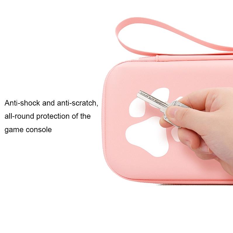 Switch Console Storage Bag with Cat Paw Design 6