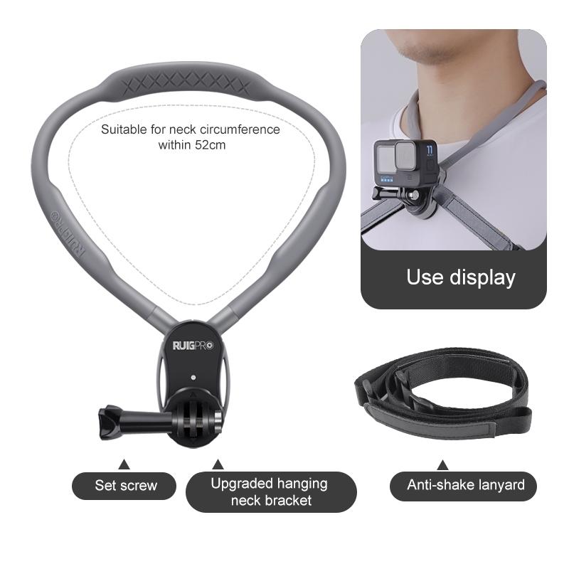 Flexible Neck Mount for Pov Viewing with Strap - With J-Hook Buckle 3