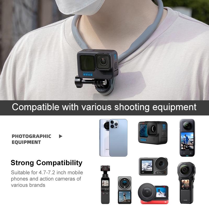 Flexible Neck Mount for Pov Viewing with Strap - With J-Hook Buckle 10