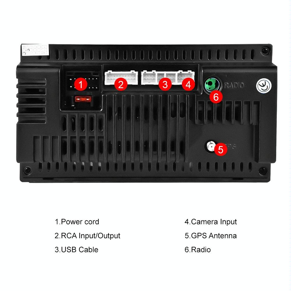 7 Inch Android Wifi Car Navigation Reversing Video Player - 2 + 32G Standard + 4Lights Camera 6
