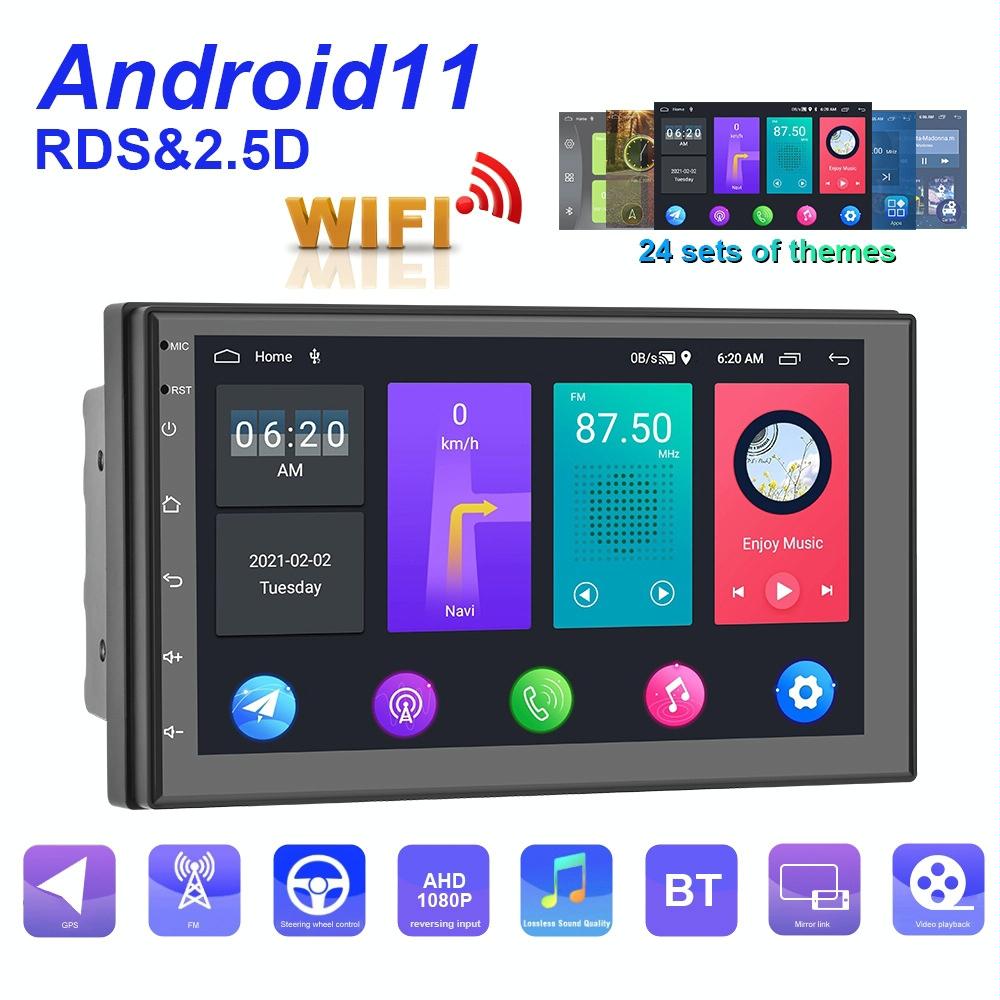 7 Inch Android Wifi Car Navigation Reversing Video Player - 2 + 32G Standard + 4Lights Camera 7
