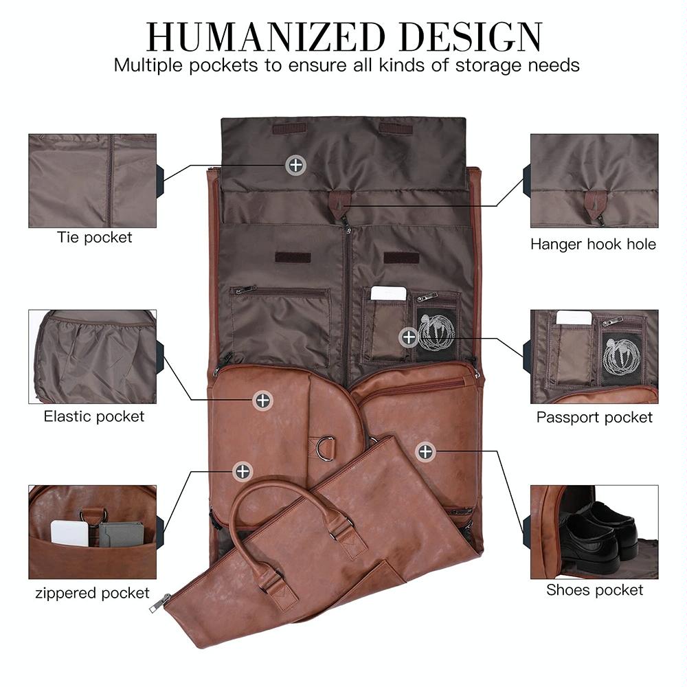 Compact Duffel Bag with Shoe Storage - Black 6