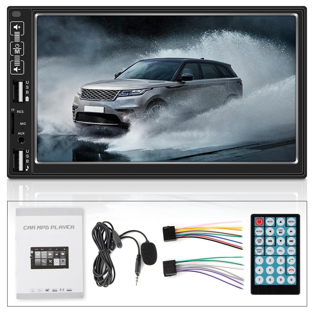 7 Inch Car Mp5 Player With Bluetooth / Fm Remote 4 Led Camera 8