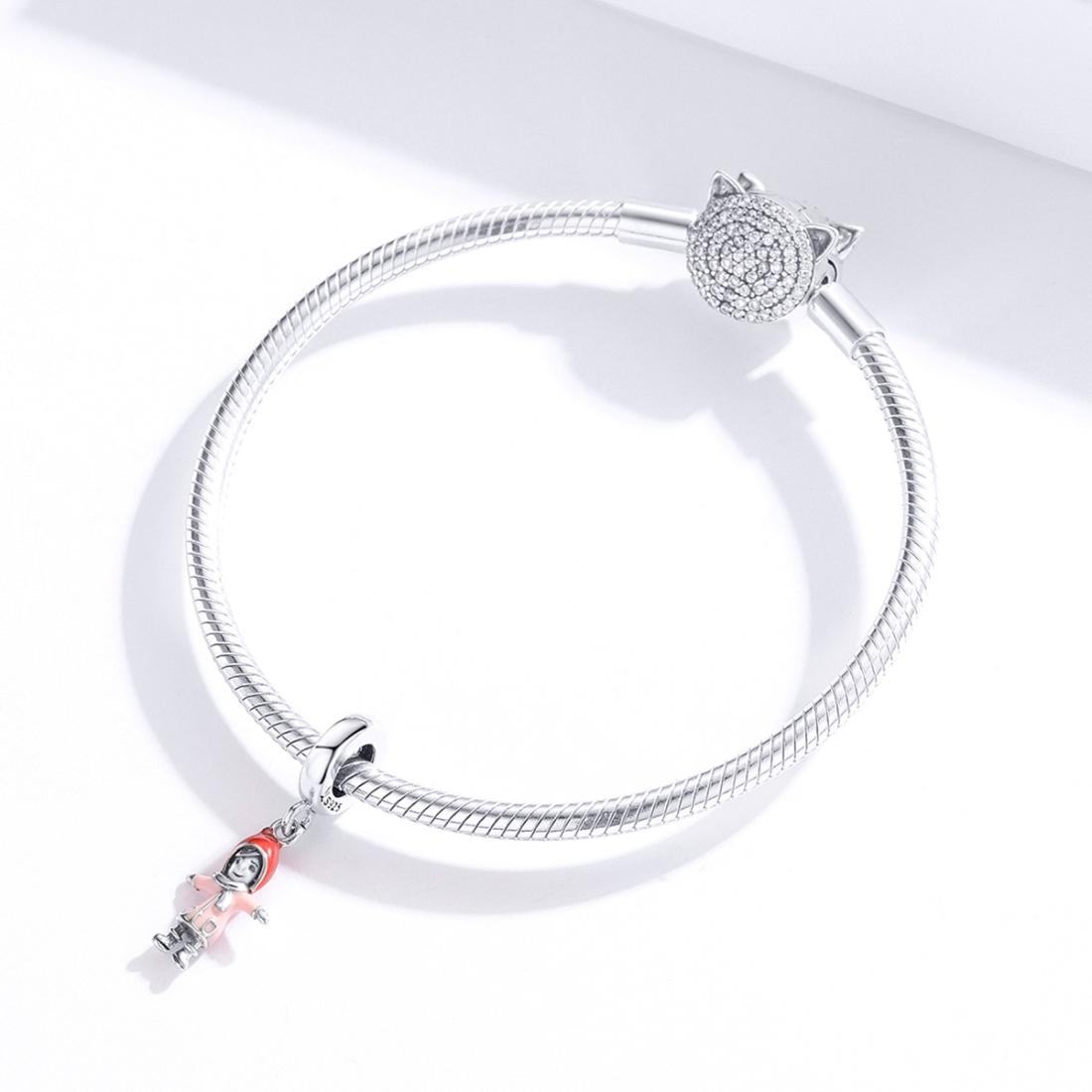 925 Sterling Silver Sunshine Girl Bead Pendant For Diy Bracelets And Necklaces 5