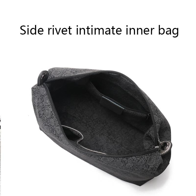 Blue Cowhide Messenger Tote For Women Large Capacity 13