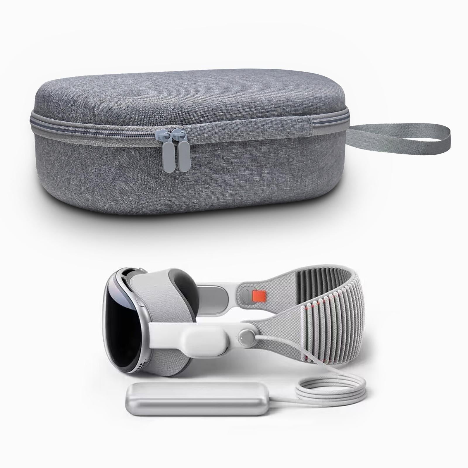 Portable Vr Headset Storage Bag for Apple Vision Pro Glasses - Gray Felt - Gray Felt 10