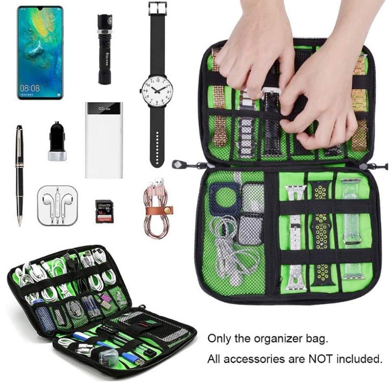 Portable Multifunctional u Disk Storage Bag for Mobile Phone Accessories - Black 5