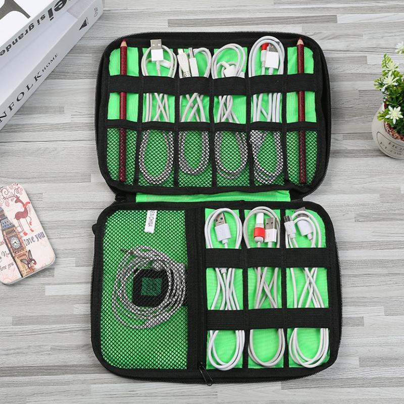 Portable Multifunctional u Disk Storage Bag for Mobile Phone Accessories - Black 6